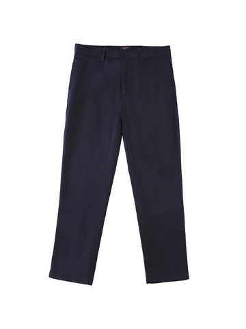 8100 Boys Flat front Twill Uniform Pants Navy